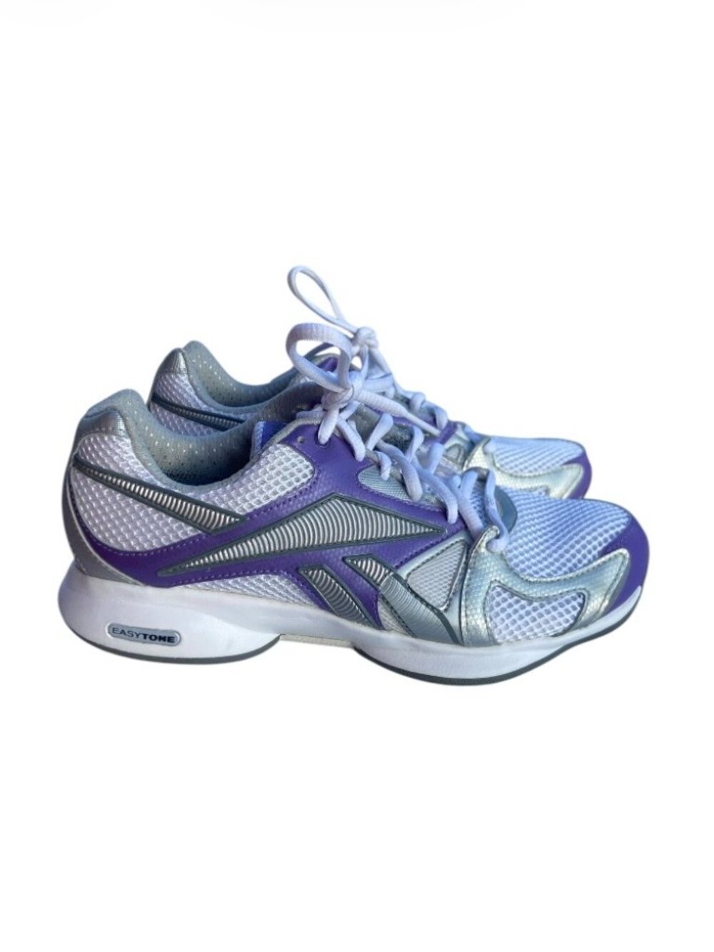 Reebok Women’s Purple Silver Athletic Sneakers, 7